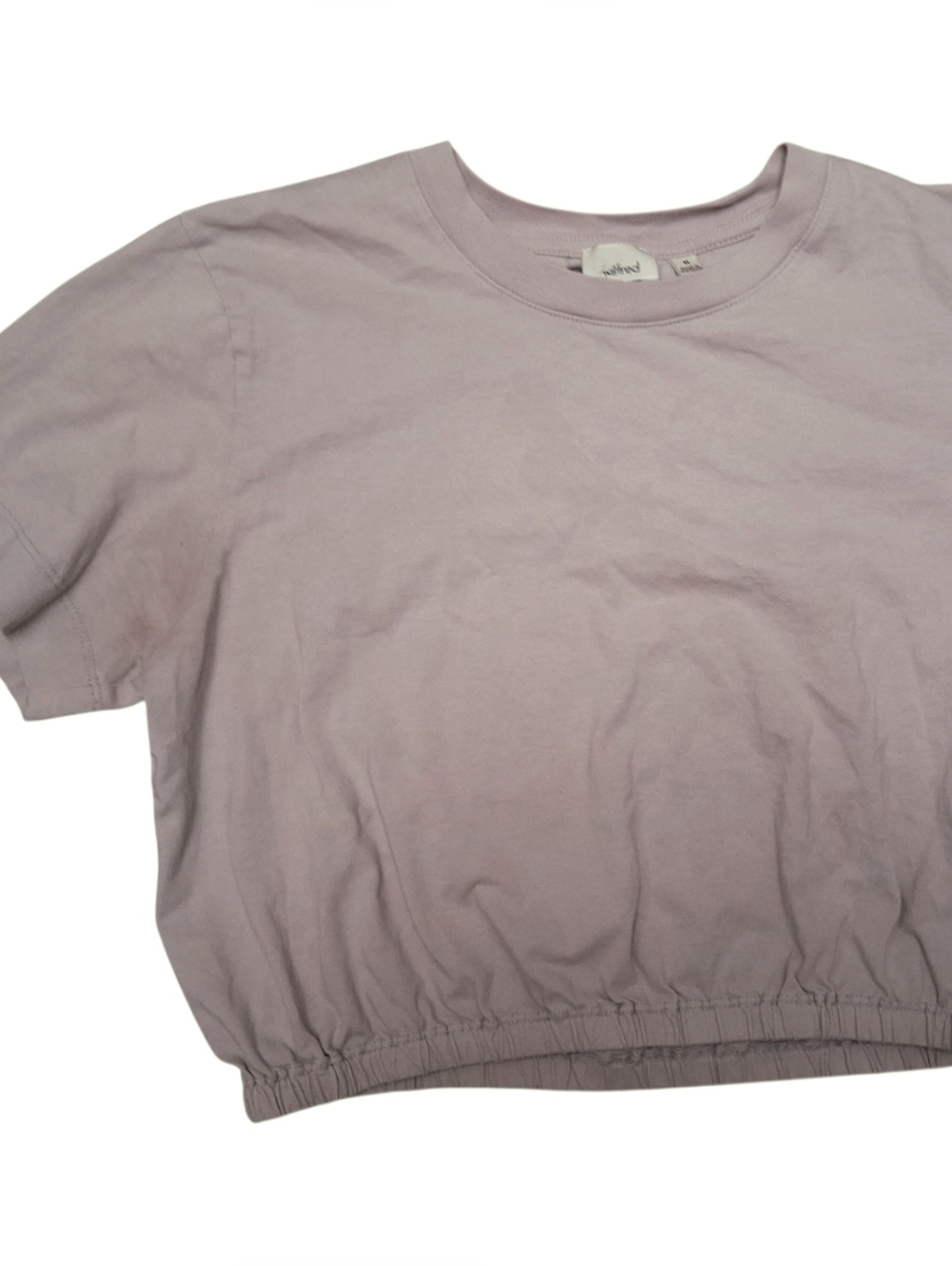 Wilfred Craft Cropped Tee Lavender Gray VGUC Size M